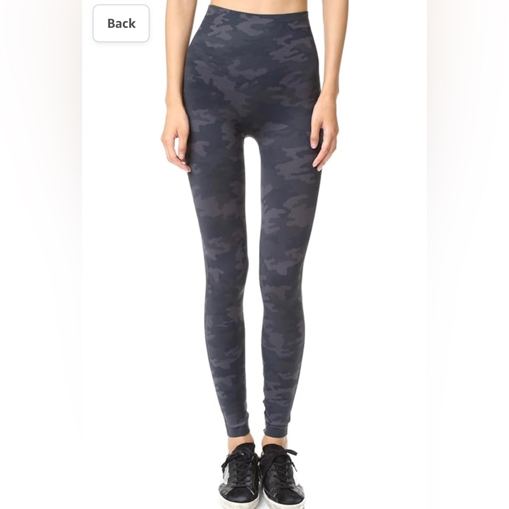 Spanx black/purple ish camo leggings